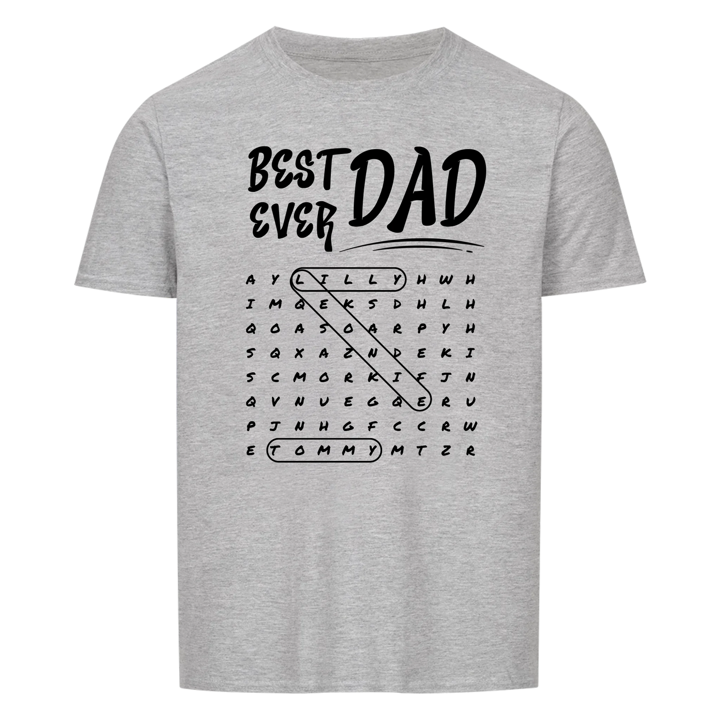 Best Dad Ever Word Search -- T-Shirt Unisex