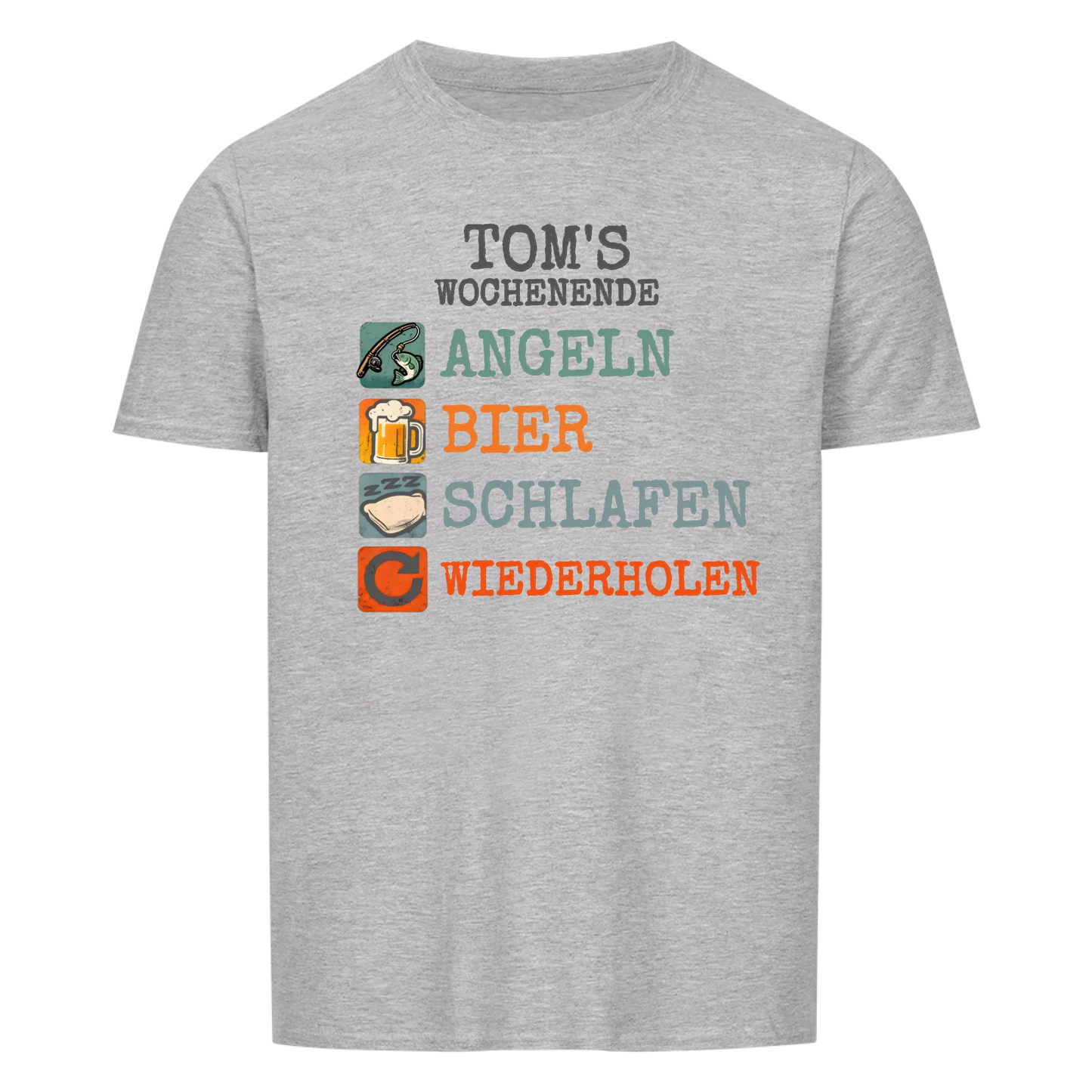 Mein Wochenende Hobbies -- personalisierbares T-Shirt Unisex
