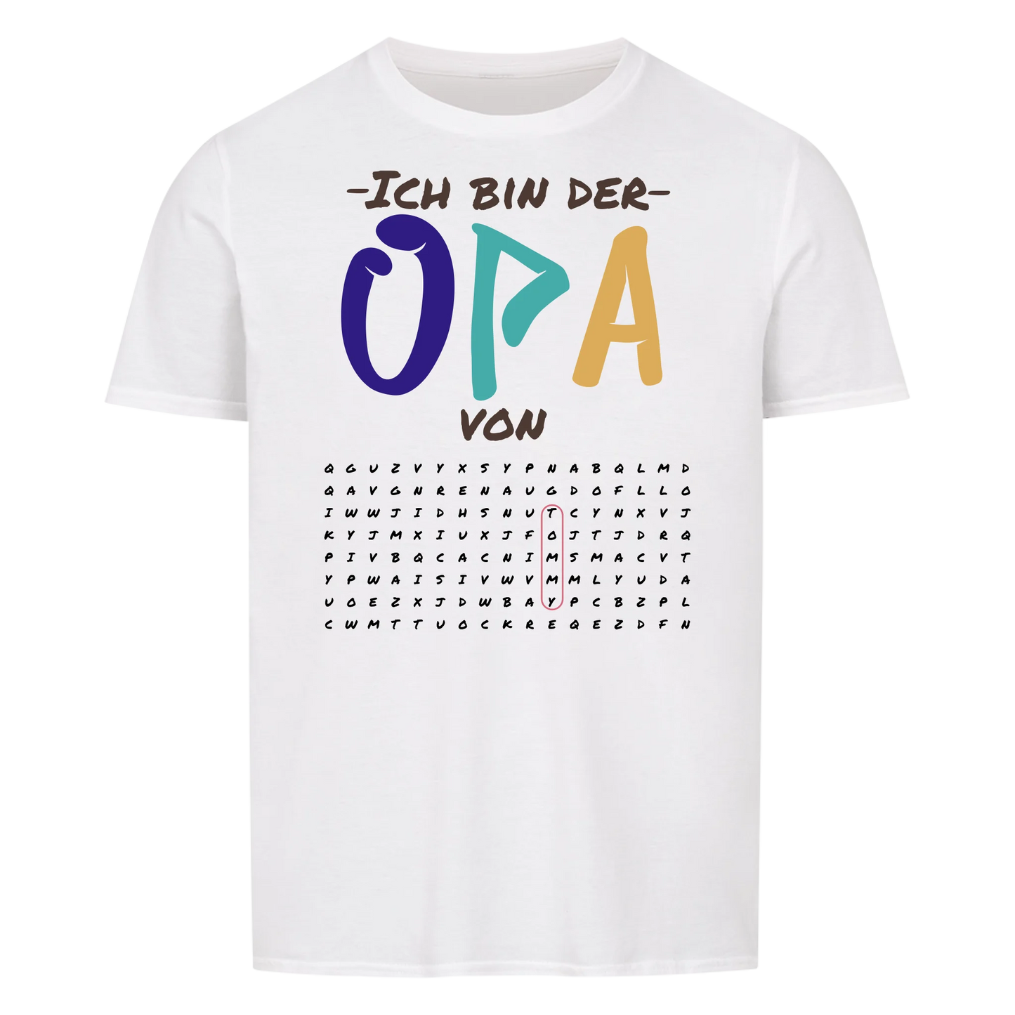 Ich bin der Opa von "Suchworträtsel" -- T-Shirt Unisex