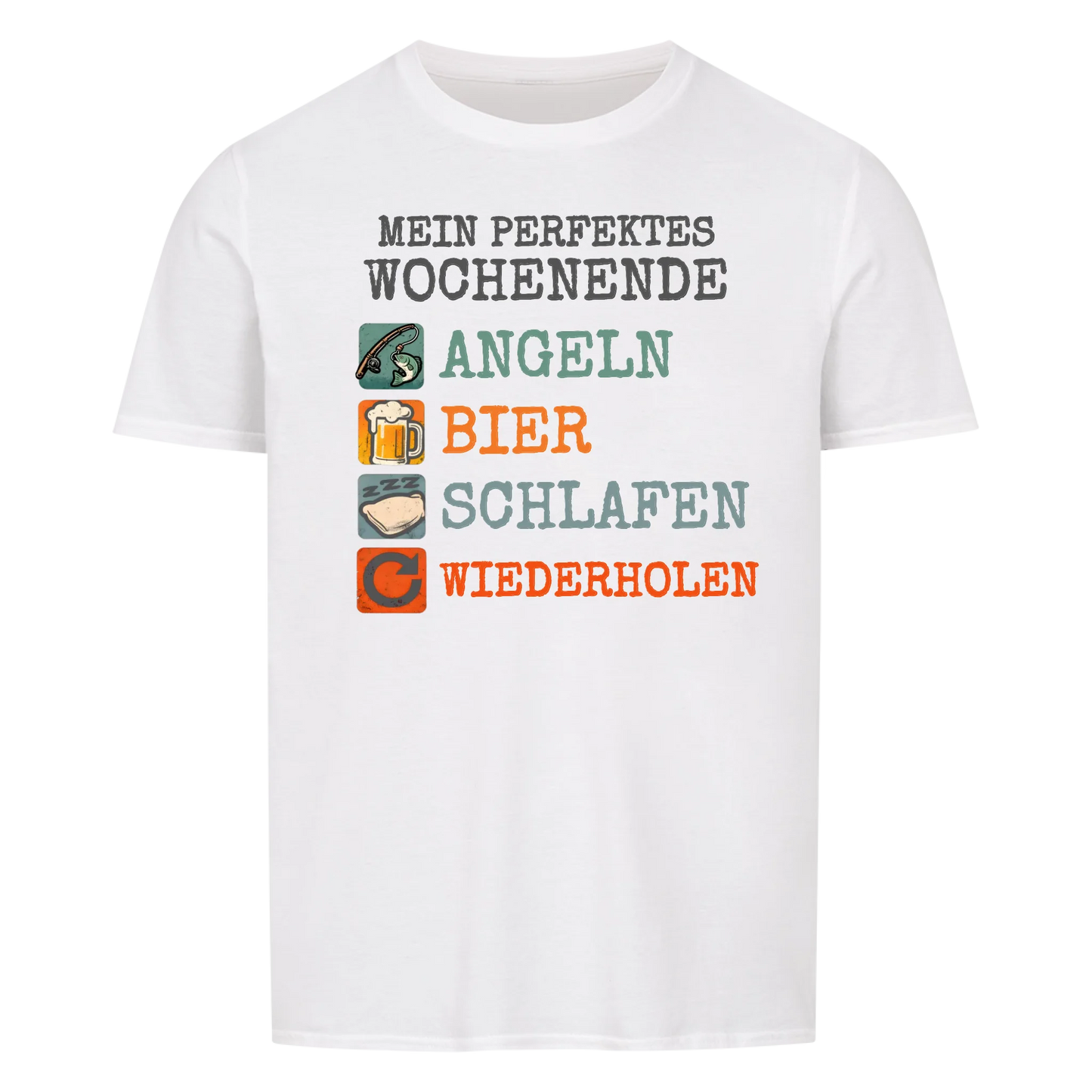 Mein perfektes Wochenende mit Hobbies -- personalisierbares T-Shirt Unisex