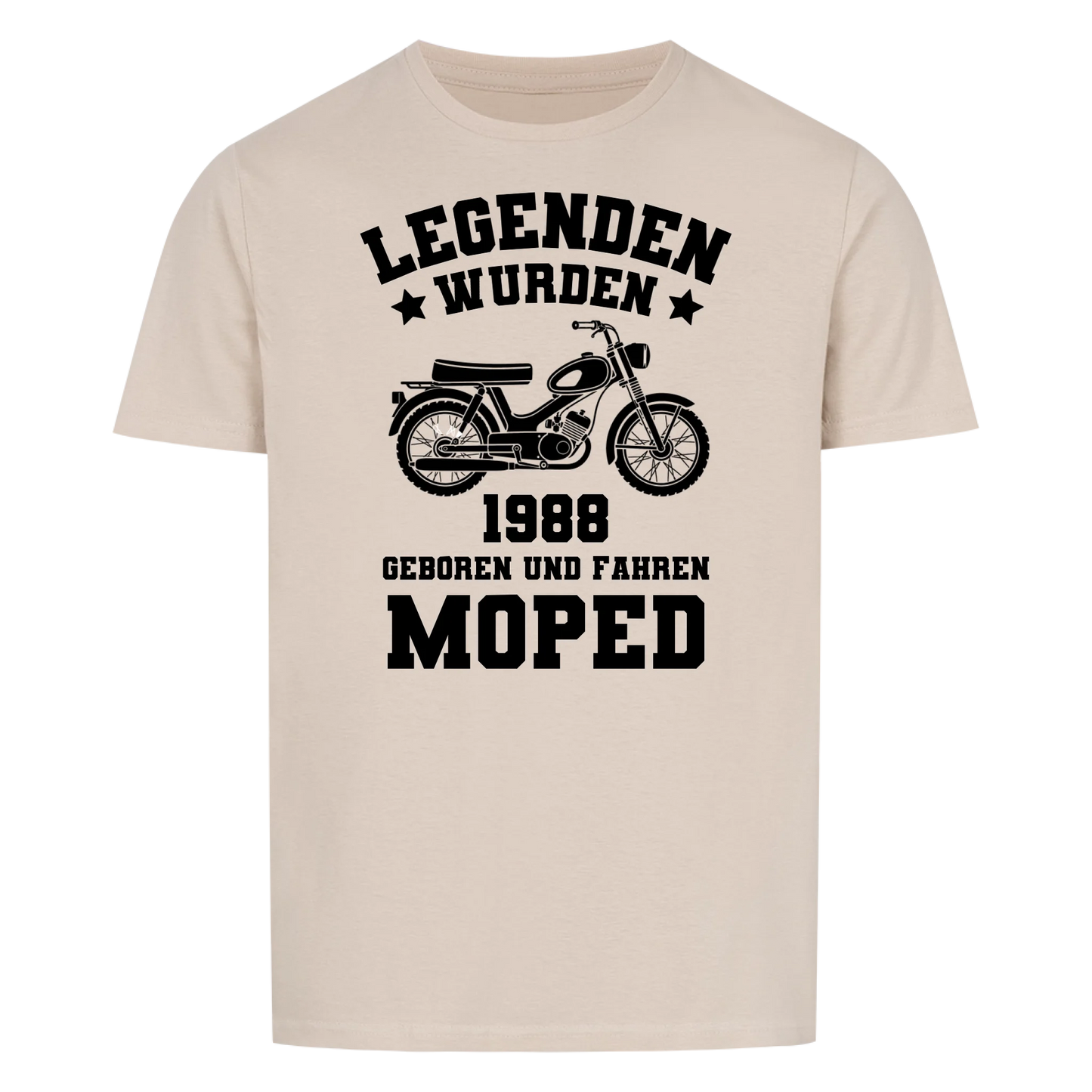 Legenden wurden Jahr geboren und fahren Moped -- T-Shirt Unisex