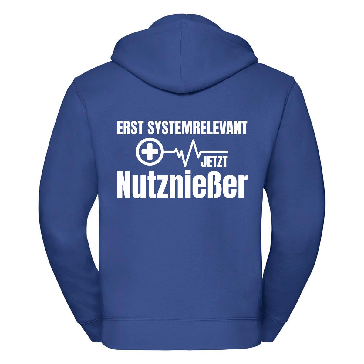 Erst Systemrelevant jetzt Nutznießer -- Zipper Hoodie / Weste Unisex