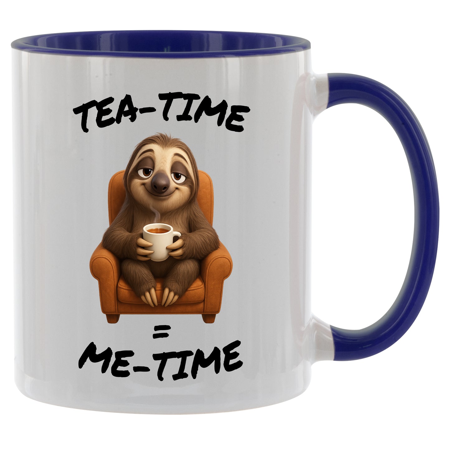 Tasse „Tea Time = Me Time (Faultier)“ – Geschenk für Tee Liebhaber - 330ml