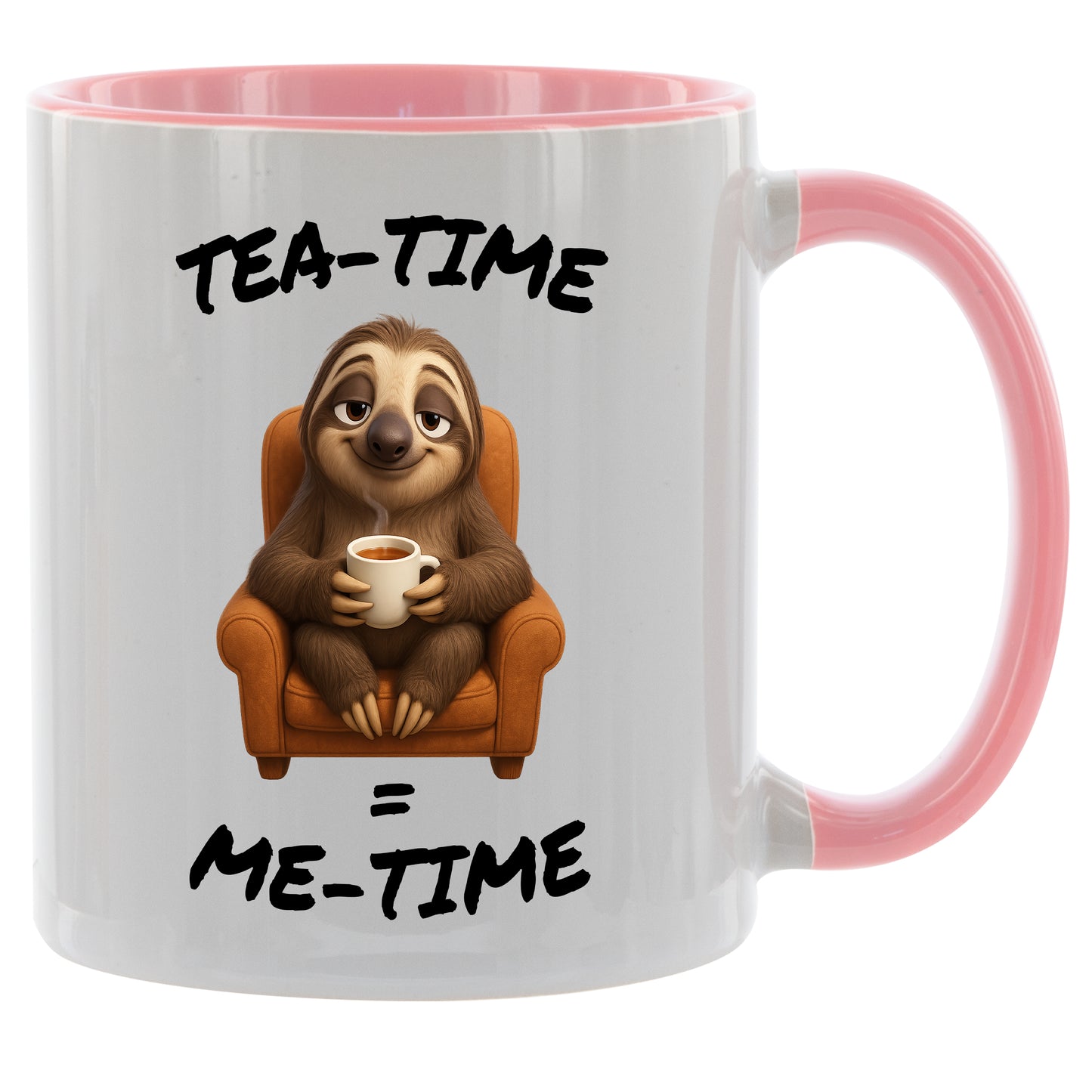 Tasse „Tea Time = Me Time (Faultier)“ – Geschenk für Tee Liebhaber - 330ml