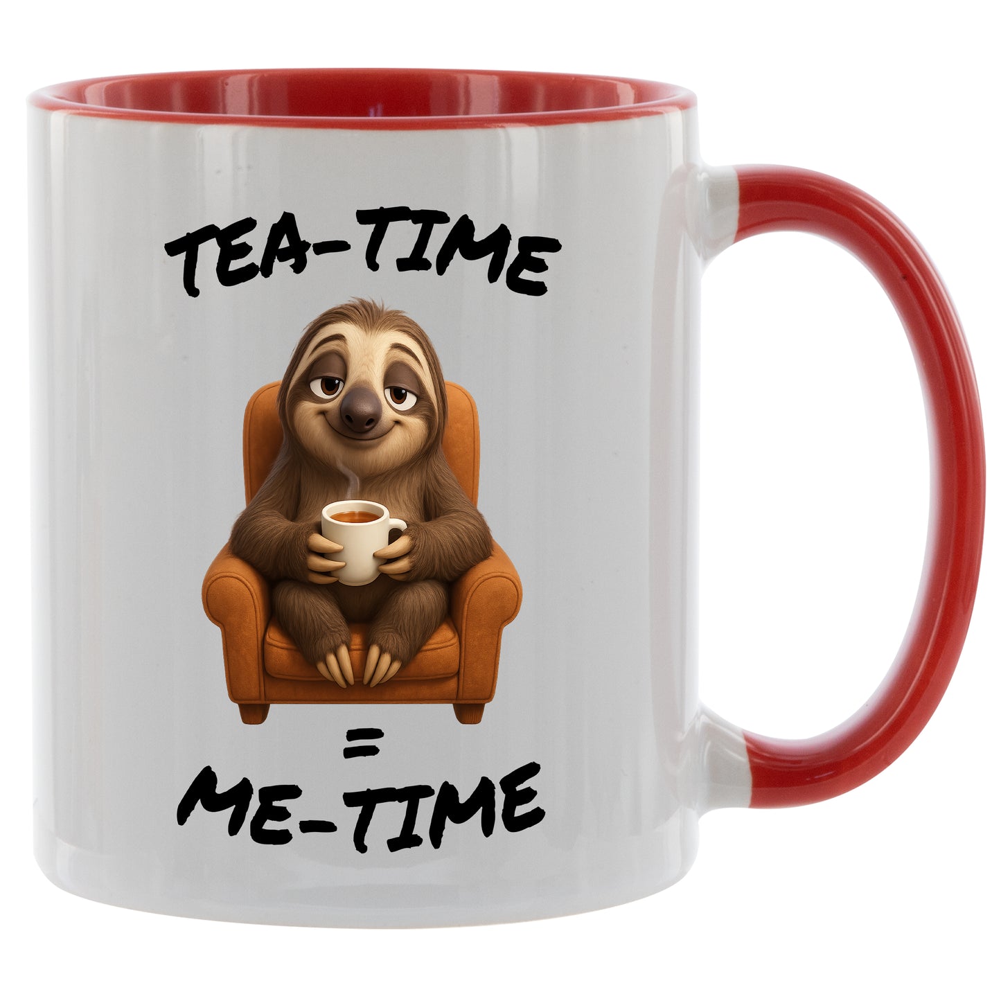 Tasse „Tea Time = Me Time (Faultier)“ – Geschenk für Tee Liebhaber - 330ml