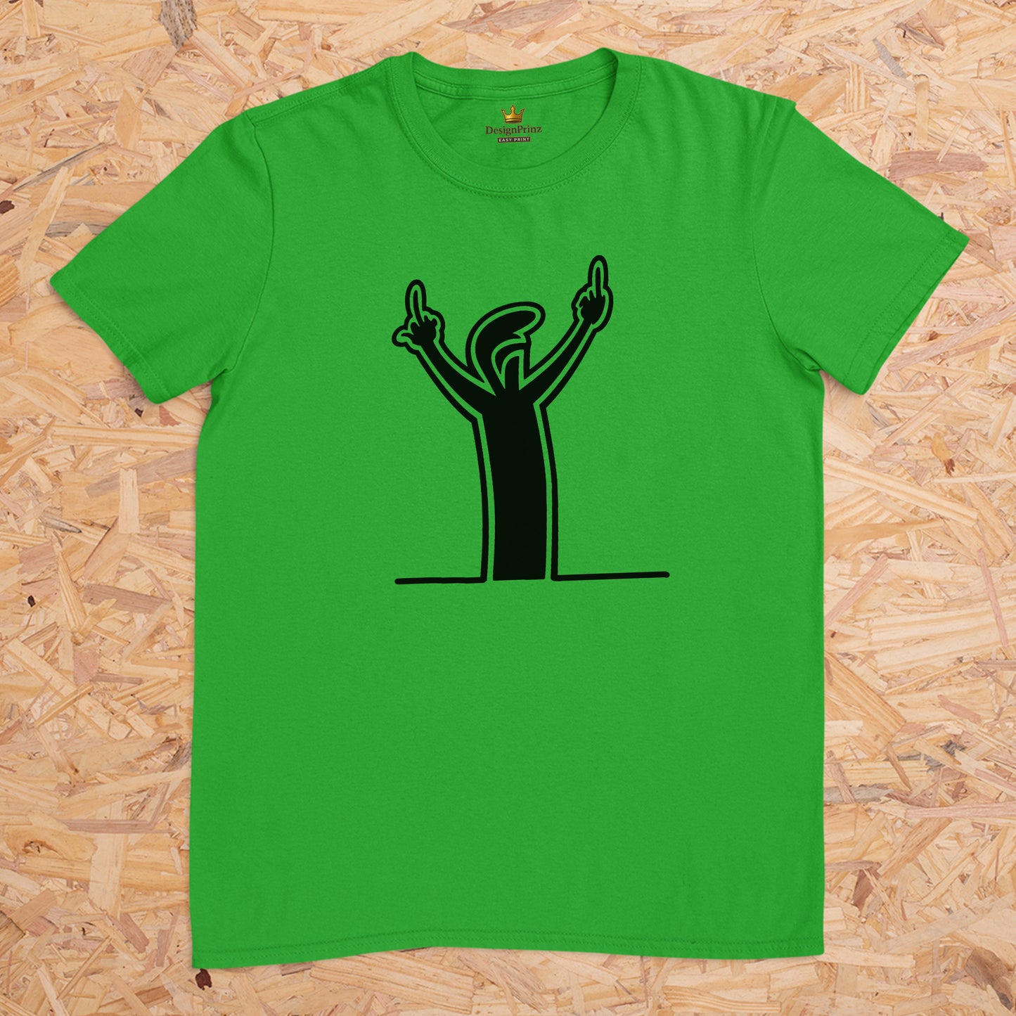 Männchen mit Mittelfinger -- T-Shirt Unisex