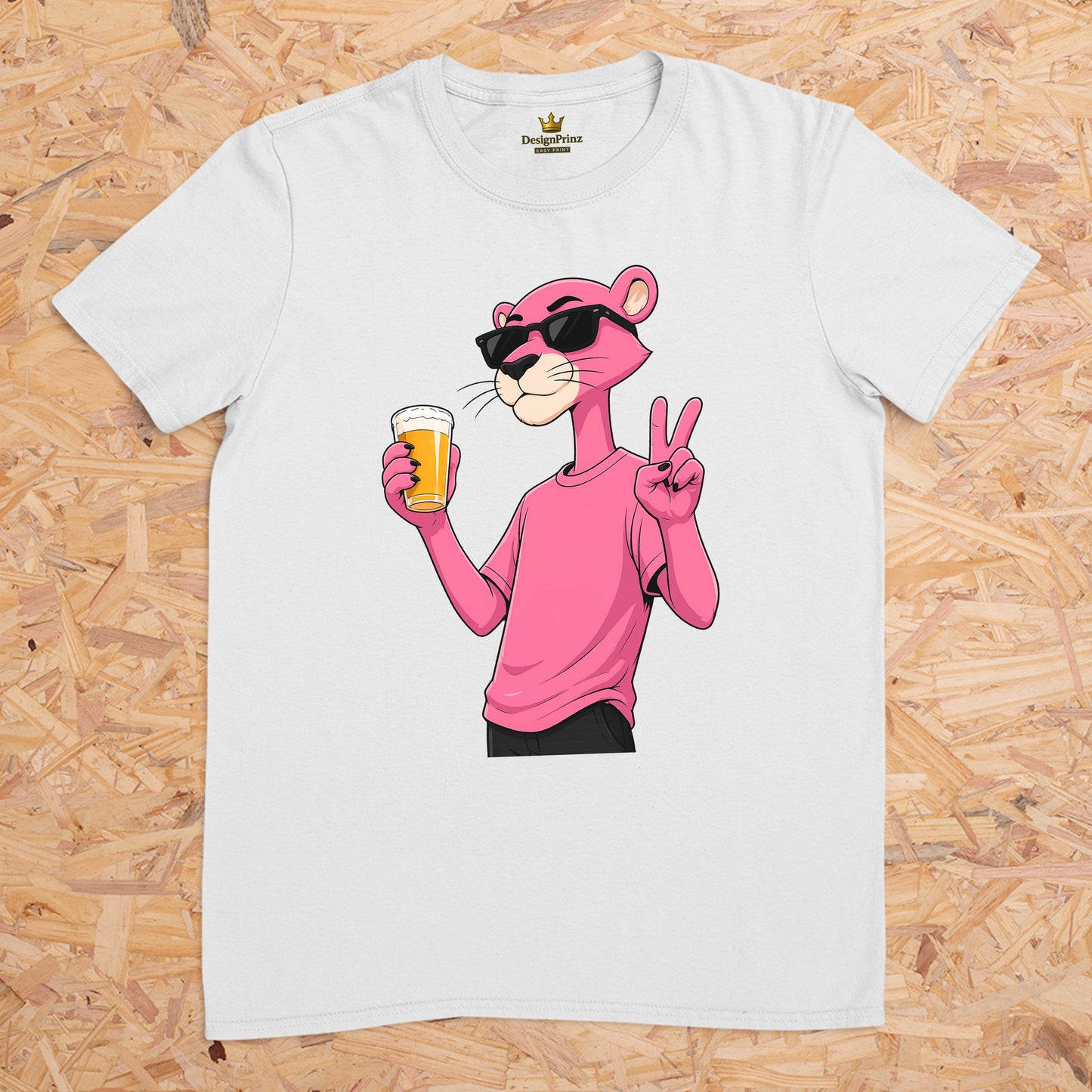 Panther Peace Bier -- T-Shirt Unisex