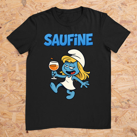 Saufine - T-Shirt Unisex – Lustiges Partyshirt für Männer & Frauen