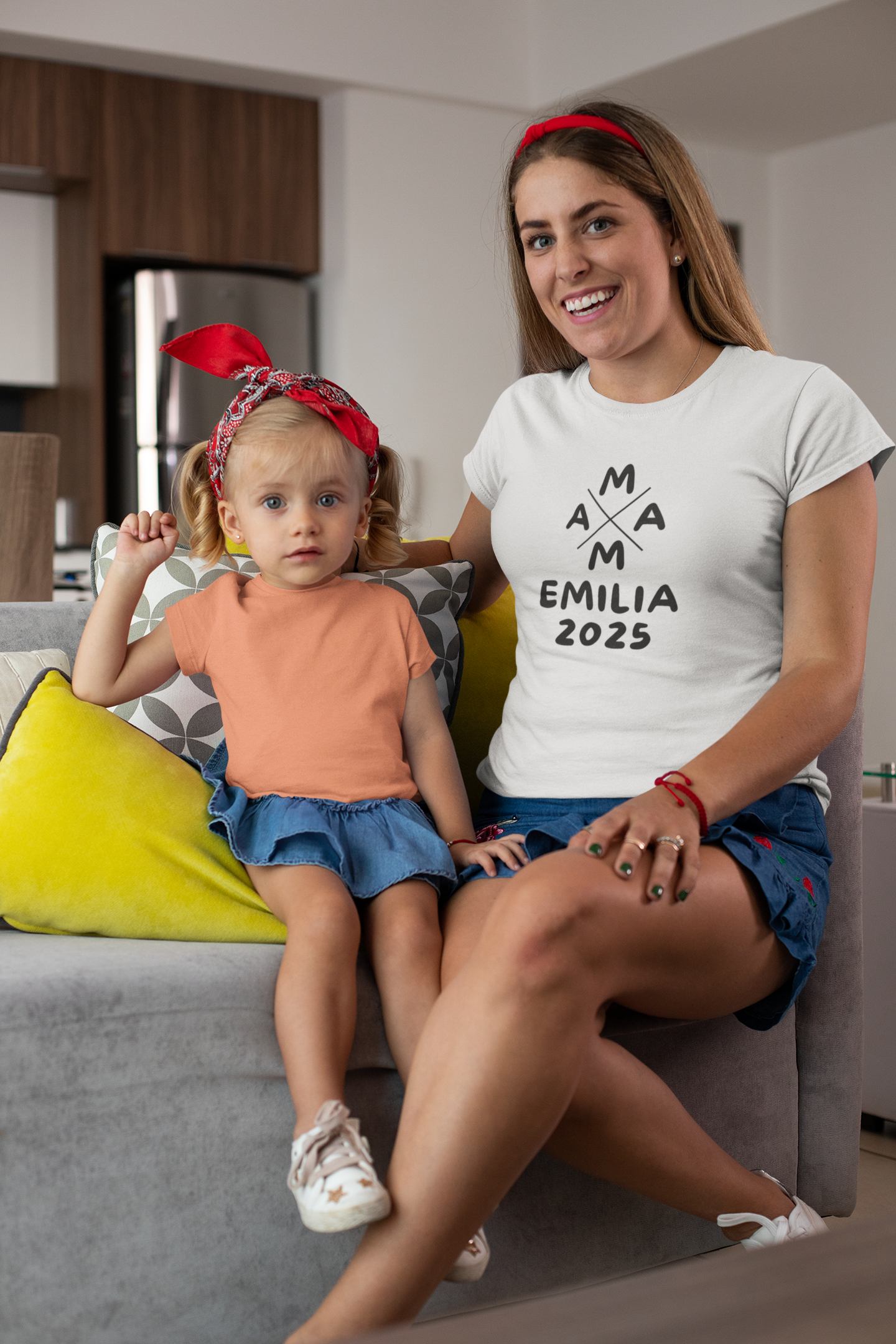 Mama seit - Premium Organic T-Shirt Frauen personalisiert