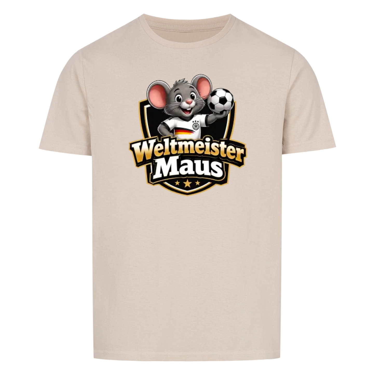 Weltmeister Maus - T-Shirt Unisex – Lustiges Partyshirt für Männer & Frauen