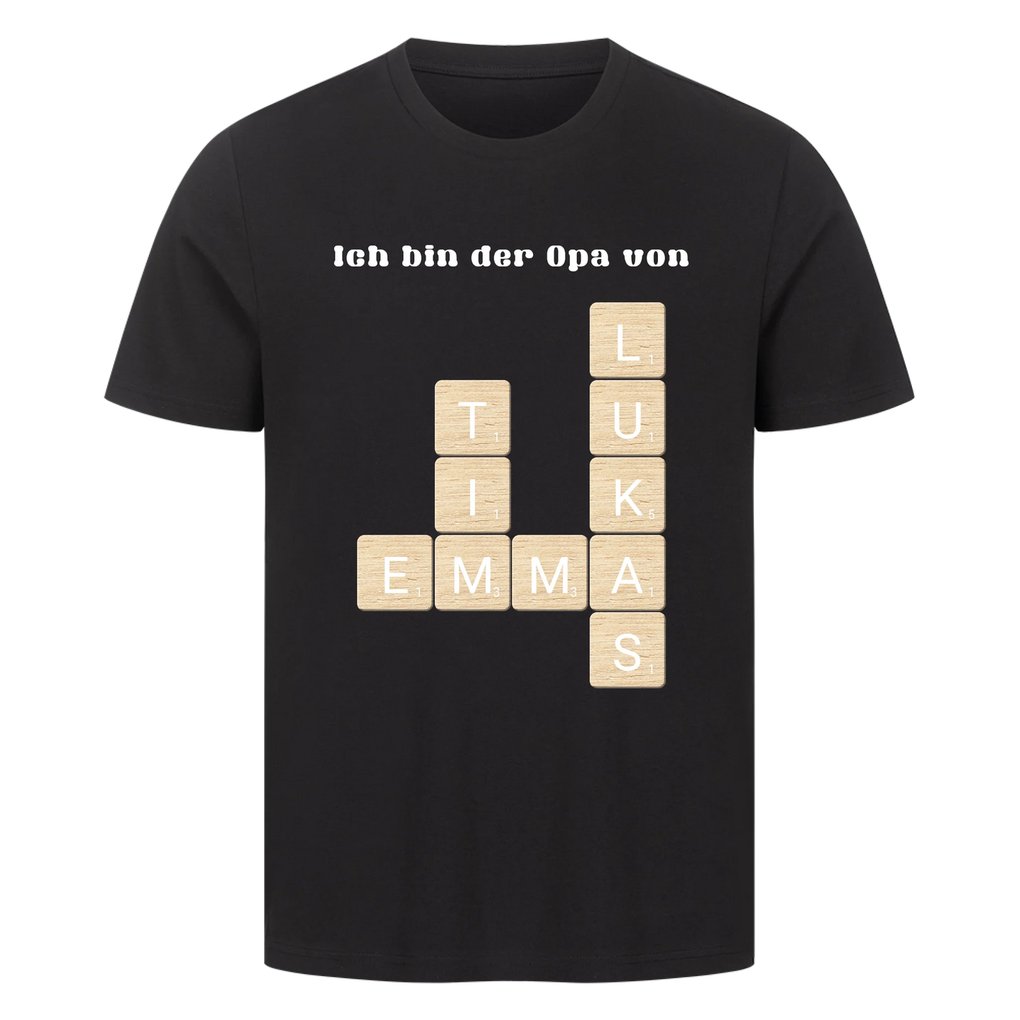 Ich bin der Opa von - Scrabble - Premium T-Shirt Men