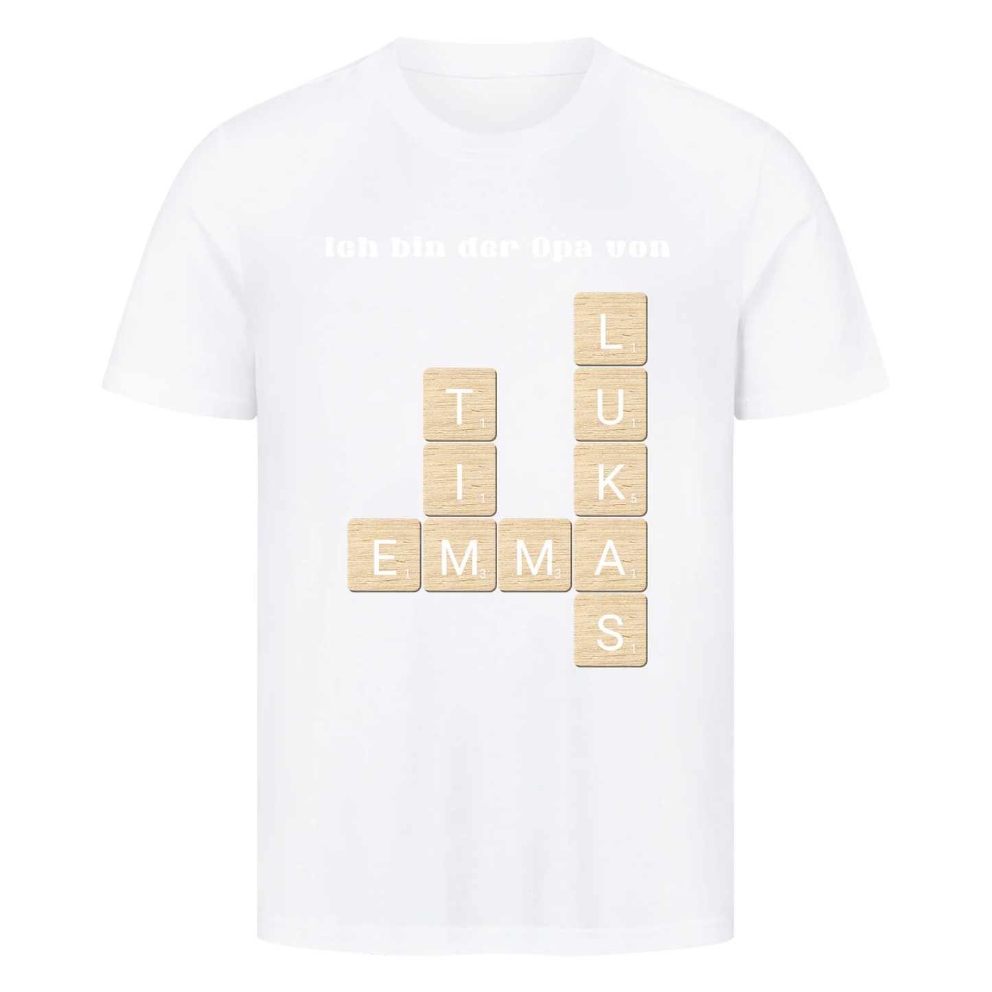 Ich bin der Opa von - Scrabble - Premium T-Shirt Men