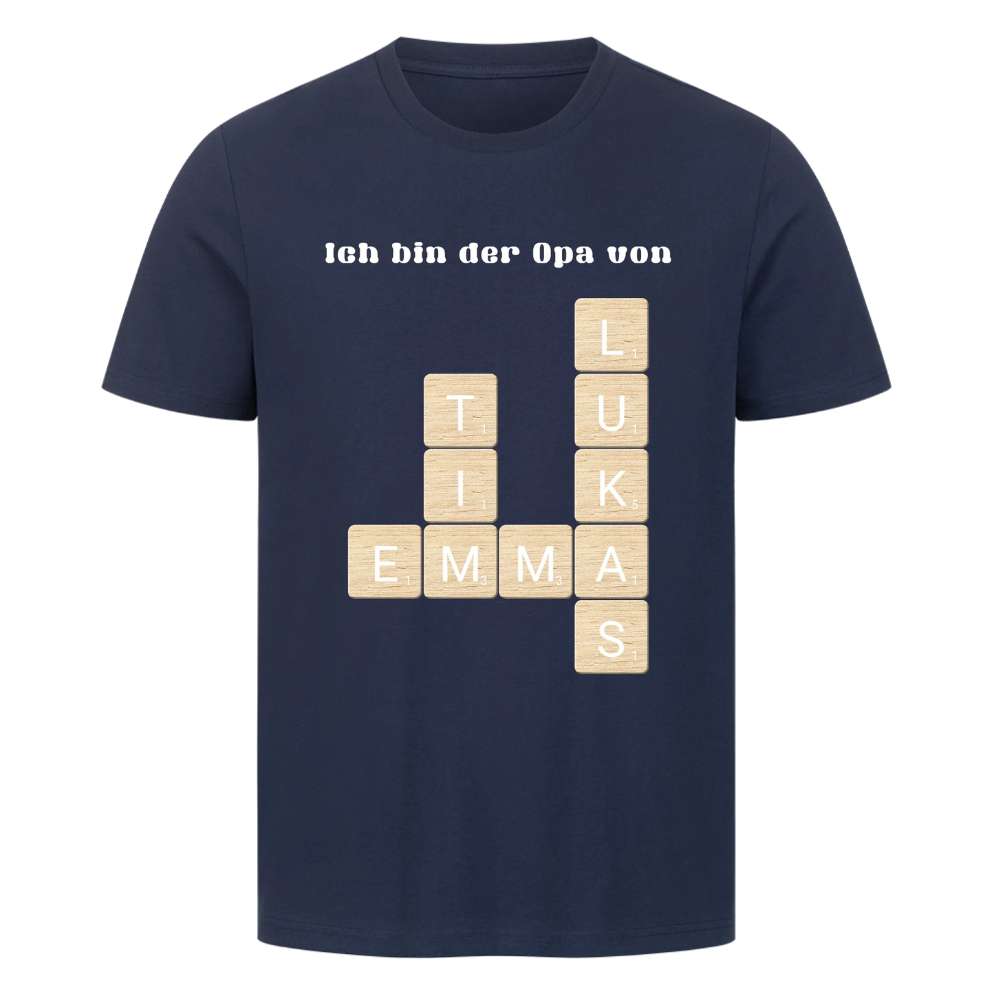 Ich bin der Opa von - Scrabble - Premium T-Shirt Men