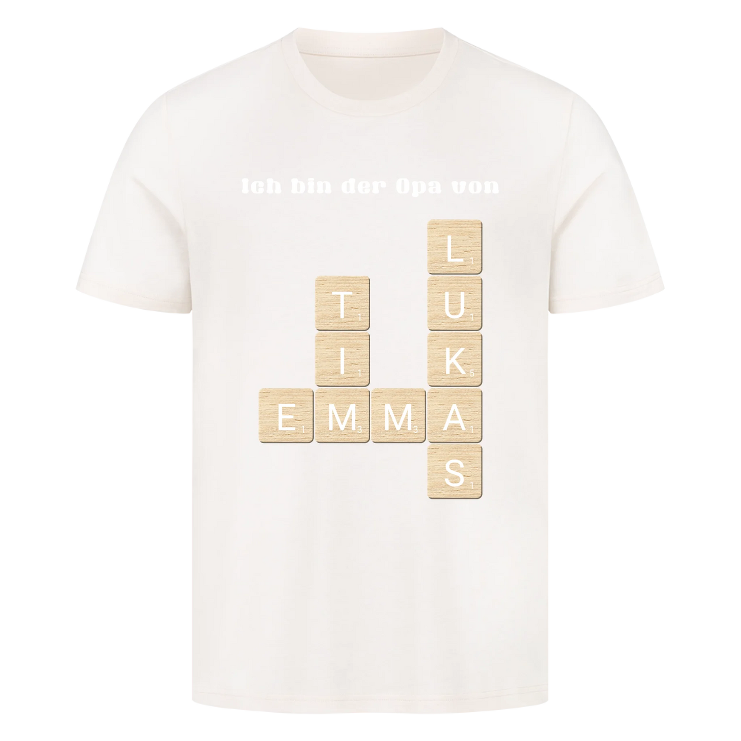 Ich bin der Opa von - Scrabble - Premium T-Shirt Men