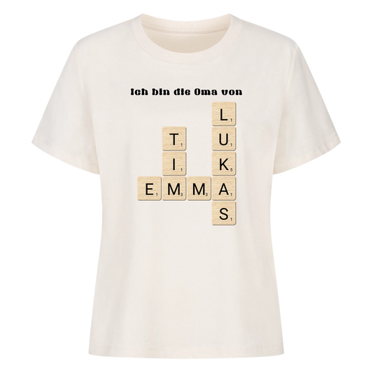 Ich bin die Oma von - Scrabble - Woman Premium T-Shirt