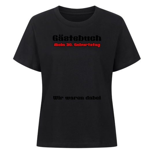 Gästebuch - Premium T-Shirt Frauen personalisiert