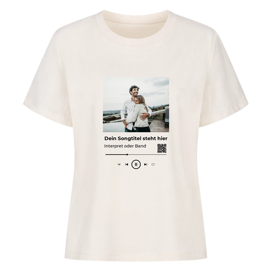 Dein Foto und Song - Premium T-Shirt Frauen personalisiert