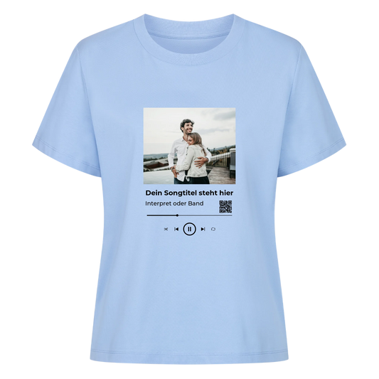Dein Foto und Song - Premium T-Shirt Woman