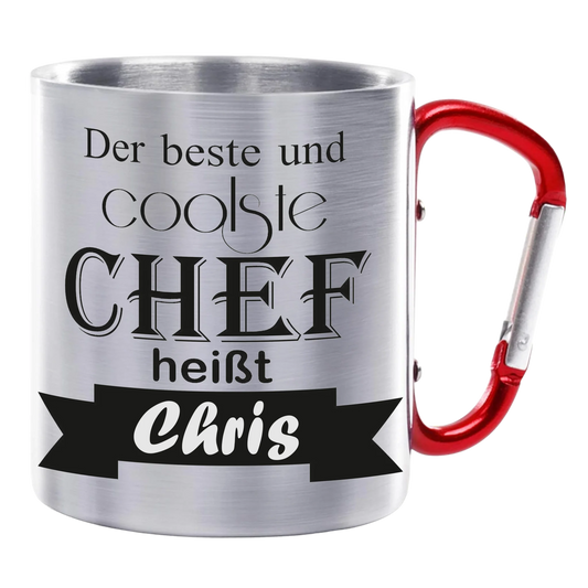 Edelstahltasse