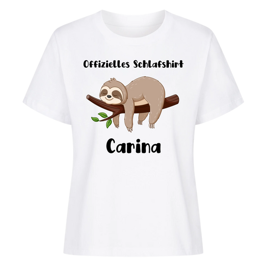 Offizielles Schlafshirt mit Wunschnamen - Premium T-Shirt Woman