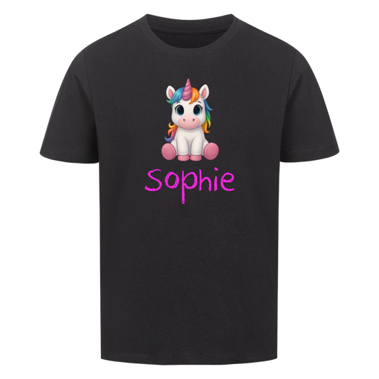 Einhorn Wunschname - Kinder T-Shirt