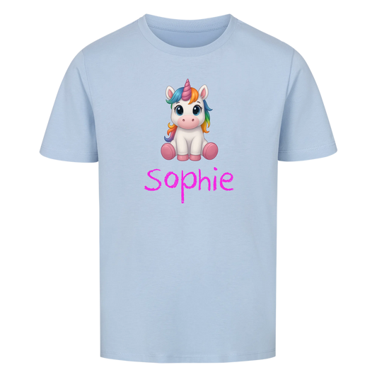 Einhorn Wunschname - Kinder T-Shirt
