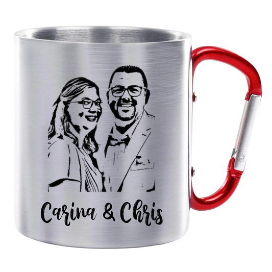 Edelstahltasse