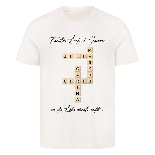 Scrabble - Familie & Wunschtext - Premium T-Shirt Men