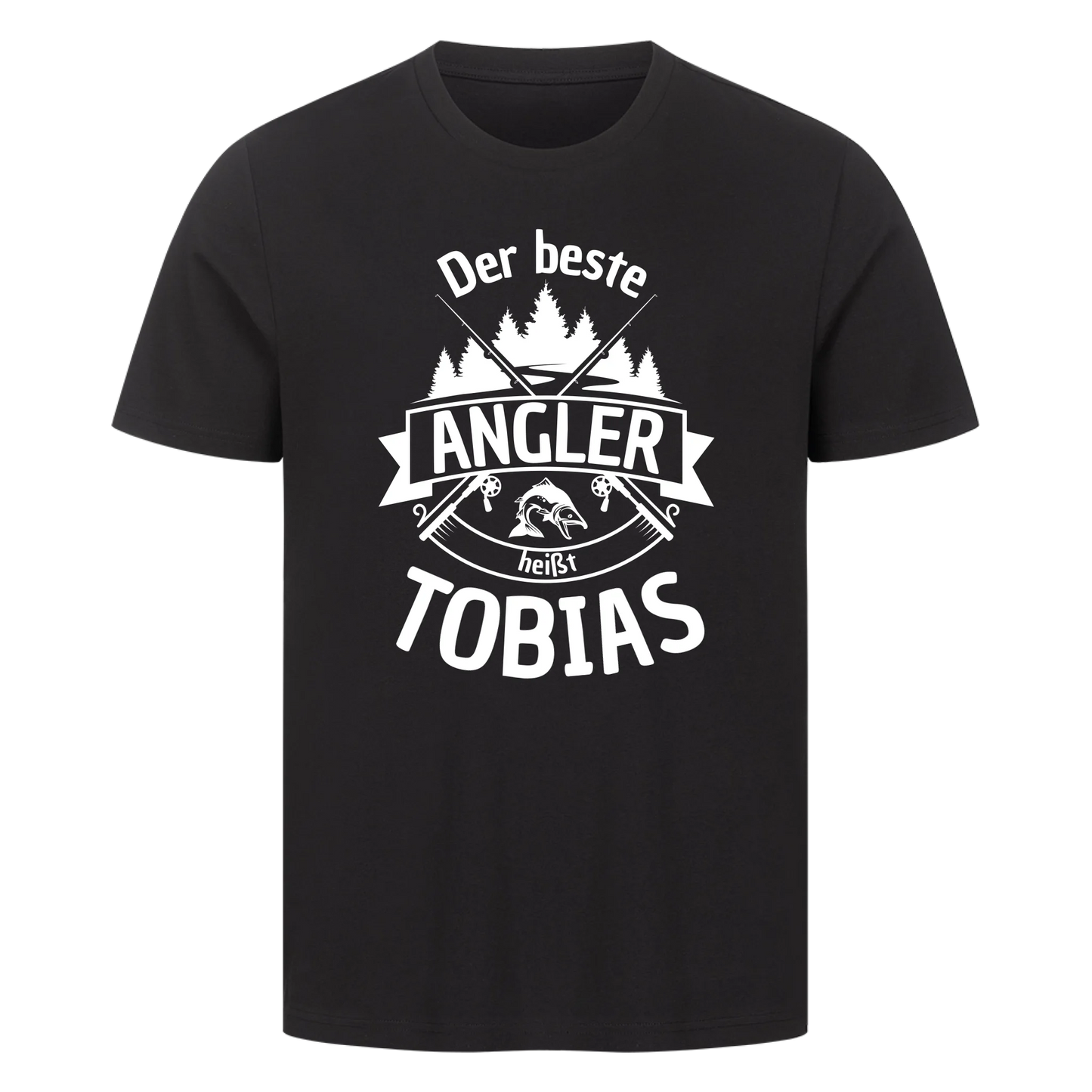 Der beste Angler heißt Wunschname - Premium T-Shirt Männer personalisiert