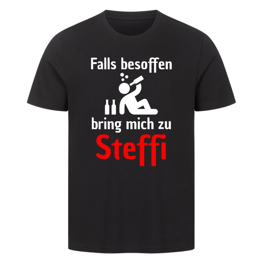 Falls besoffen bring mich zu Wunschname - Premium T-Shirt Unisex personalisiert