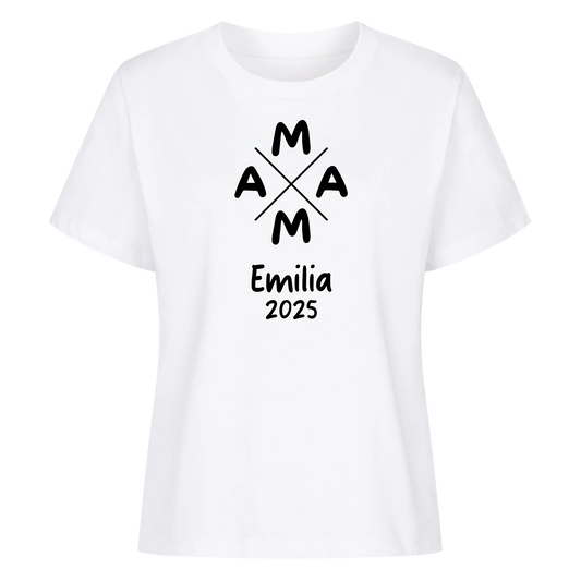 Mama seit - Premium Organic T-Shirt Frauen personalisiert