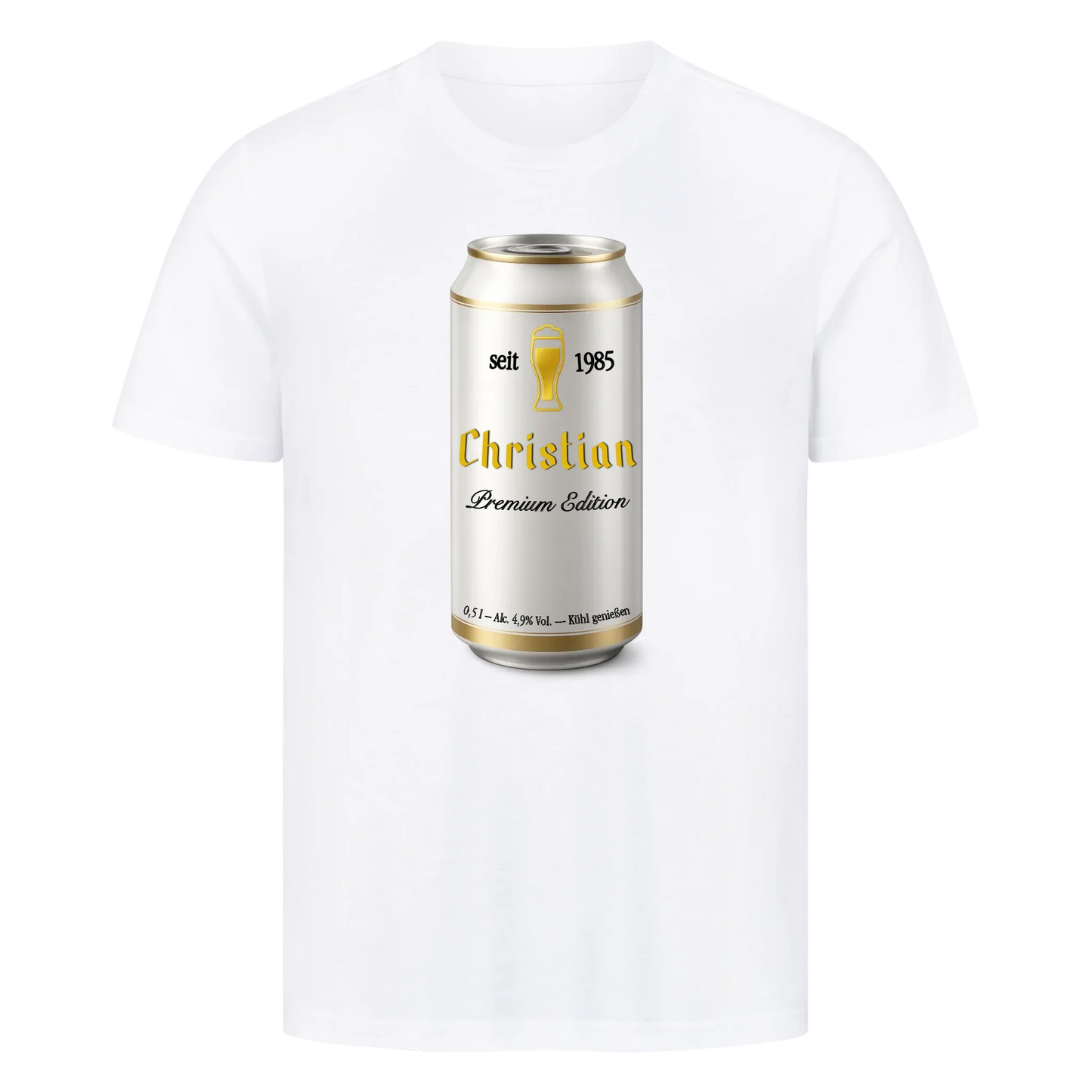 Bierdose personalisiert - Premium T-Shirt Männer / Unisex