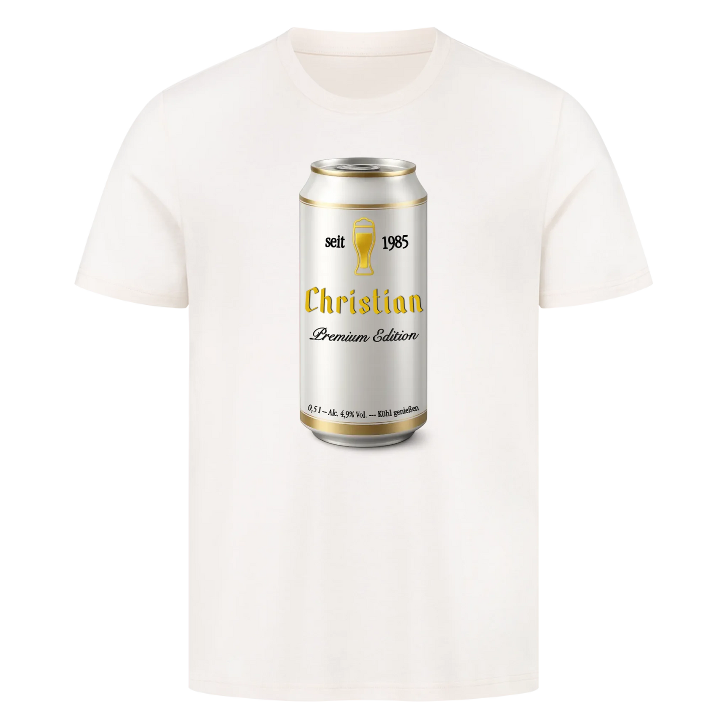 Bierdose personalisiert - Premium T-Shirt Männer / Unisex
