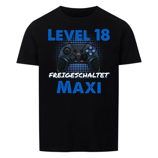 Level 18 freigeschaltet - T-Shirt Unisex - personalisiert