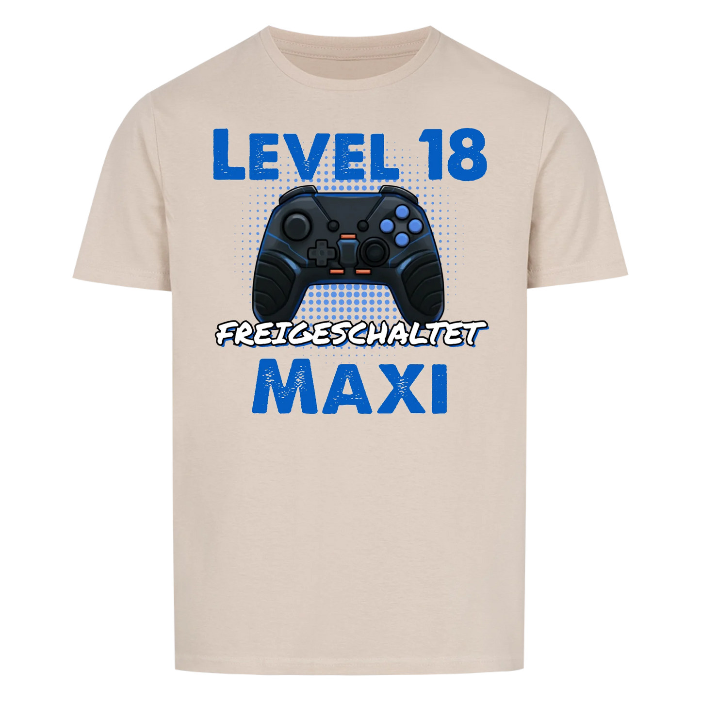 Level 18 freigeschaltet - T-Shirt Unisex - personalisiert
