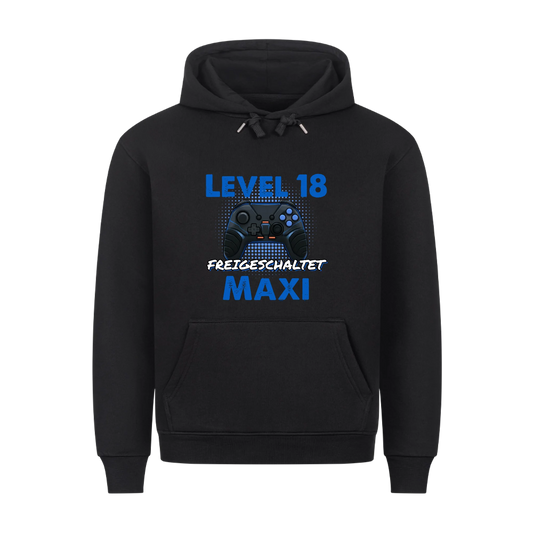 Level 18 freigeschaltet - Premium Hoodie - personalisiert