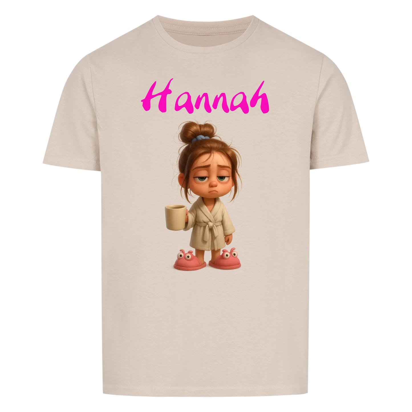 Frau / Mann - Müde mit Wunschnamen - T-Shirt Unisex für Männer und Frauen - Personalisiert