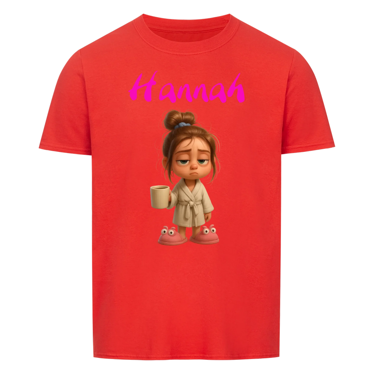 Frau / Mann - Müde mit Wunschnamen - T-Shirt Unisex für Männer und Frauen - Personalisiert