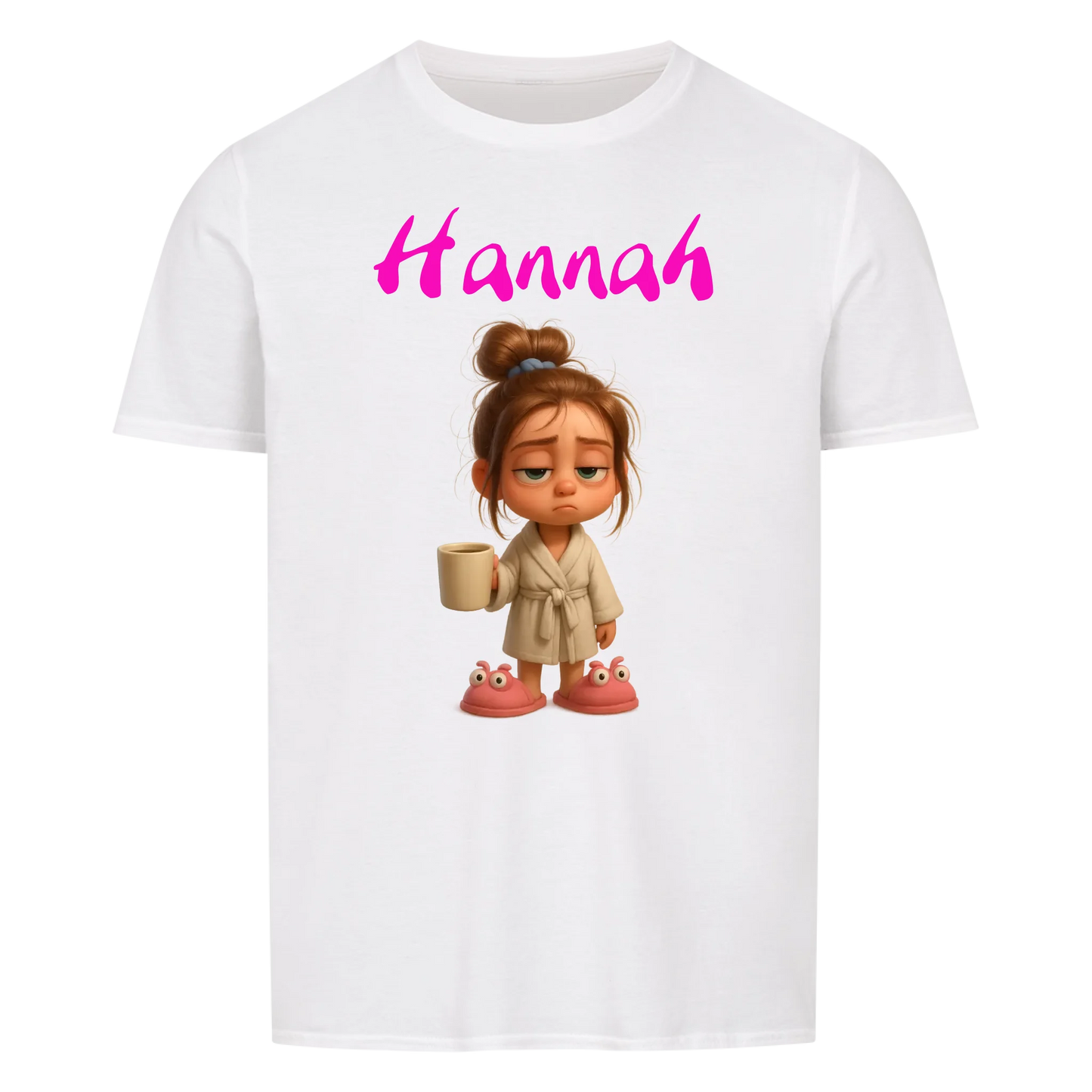 Frau / Mann - Müde mit Wunschnamen - T-Shirt Unisex für Männer und Frauen - Personalisiert