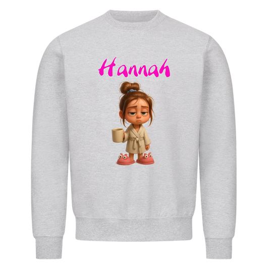 Frau / Mann - Müde mit Wunschnamen - Sweatshirt - personalisiert