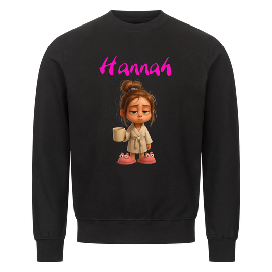 Frau / Mann - Müde mit Wunschnamen - Sweatshirt - personalisiert