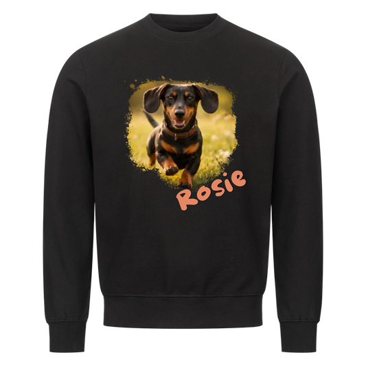 Personalisiertes Haustier - Sweatshirt / Pulli mit Foto und Name