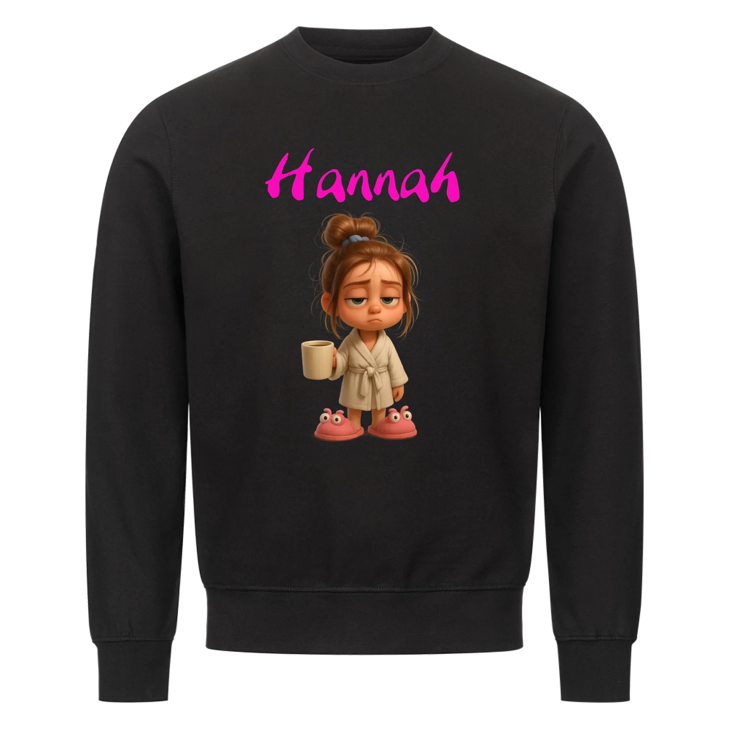 Woman/Man - Tired with Custom Name - Sweatshirt - Personalized