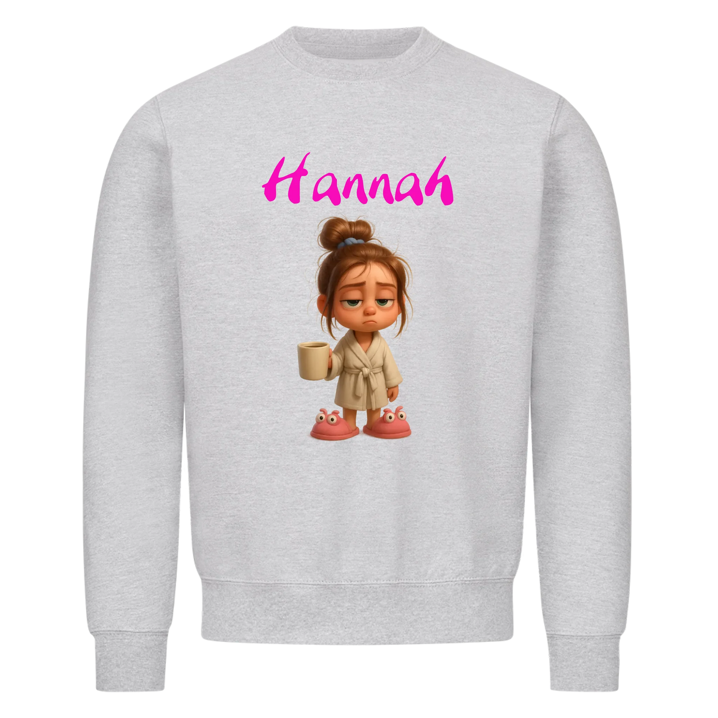 Woman/Man - Tired with Custom Name - Sweatshirt - Personalized