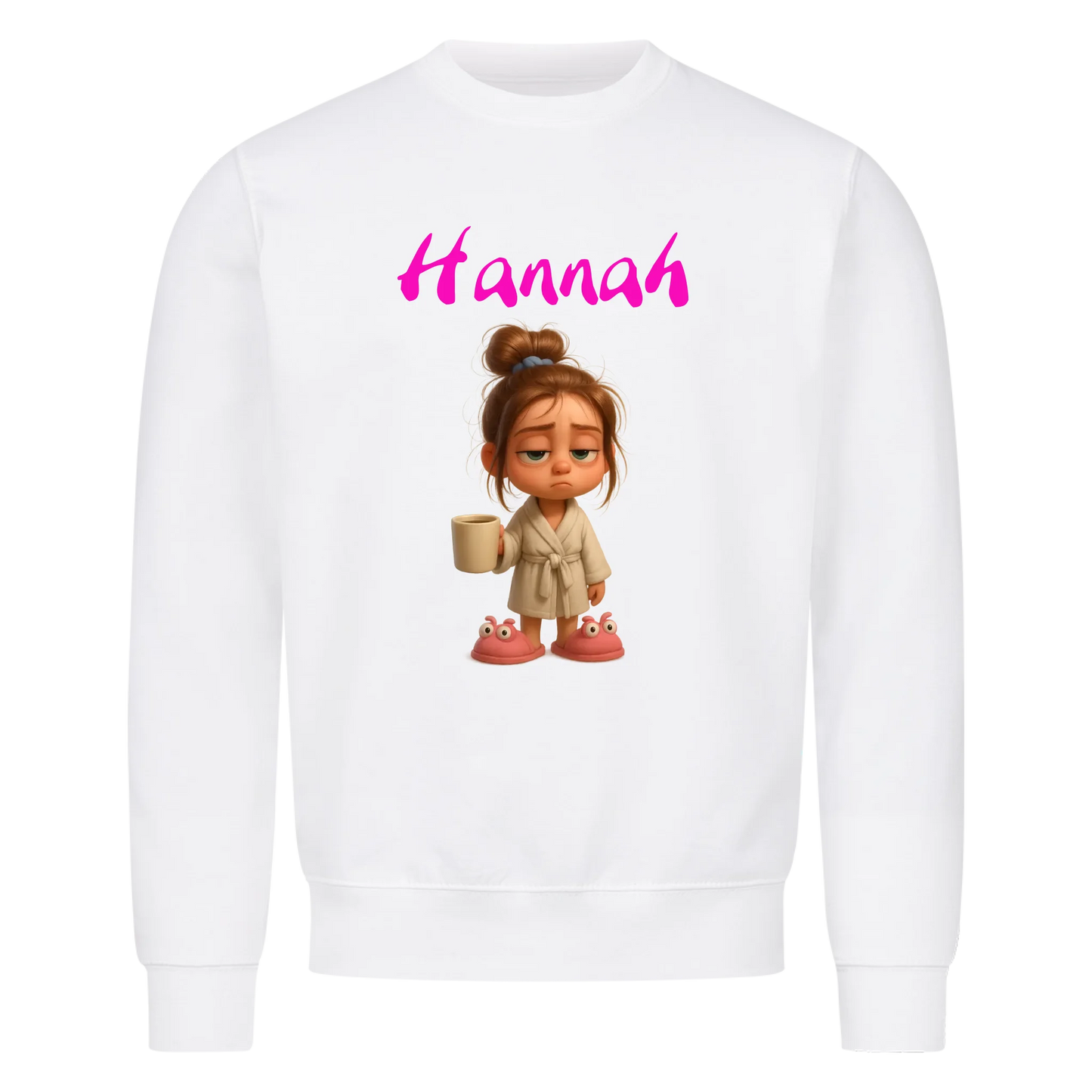 Woman/Man - Tired with Custom Name - Sweatshirt - Personalized