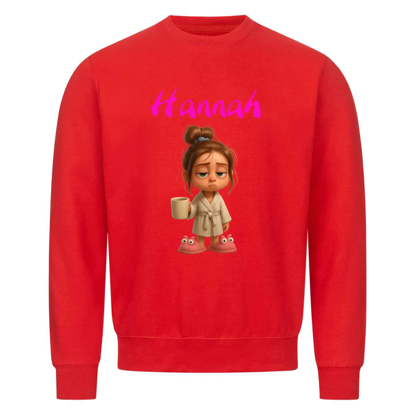 Woman/Man - Tired with Custom Name - Sweatshirt - Personalized