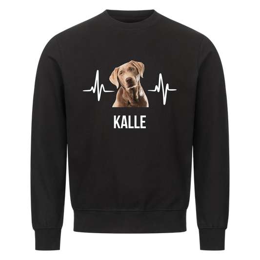Personalisiertes Haustier mit Hintergrundentfernung - Sweatshirt / Pulli mit Foto und Name