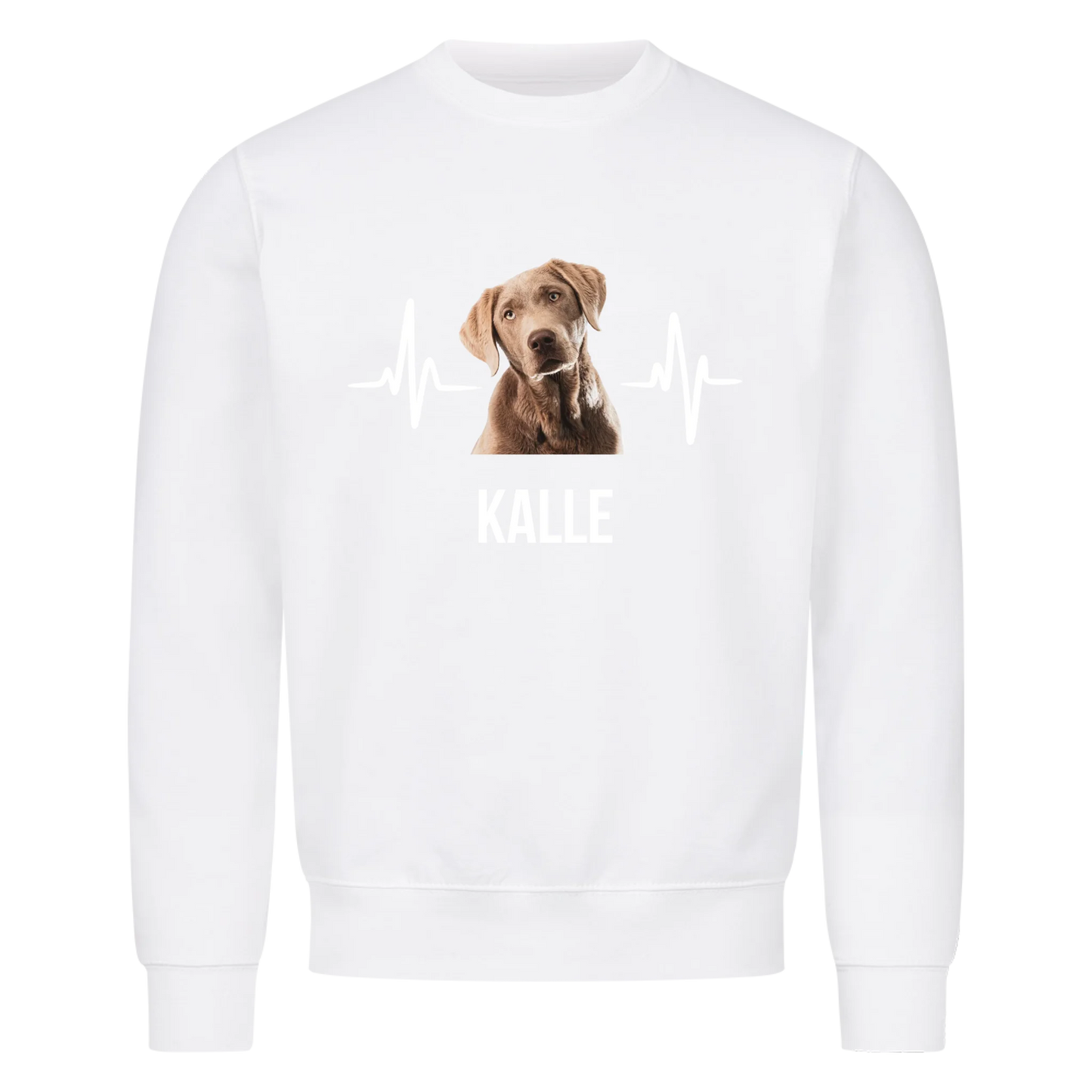 Personalisiertes Haustier mit Hintergrundentfernung - Sweatshirt / Pulli mit Foto und Name