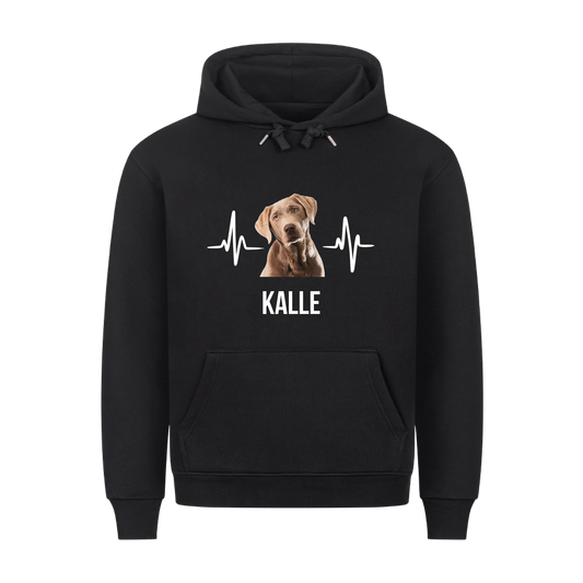 Personalisierter Haustier Hoodie mit Hintergrundentfernung - Premium Hoodie - Frontdruck