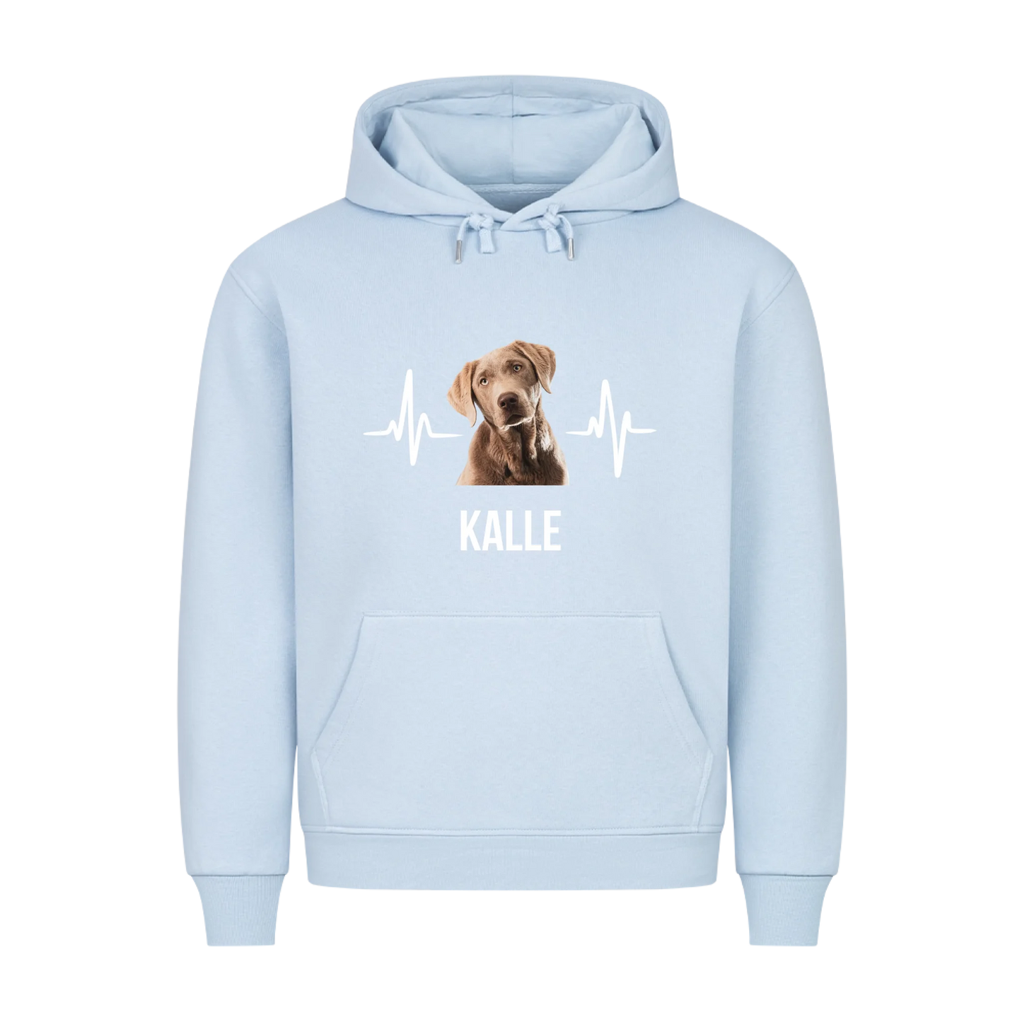 Personalisierter Haustier Hoodie mit Hintergrundentfernung - Premium Hoodie - Frontdruck